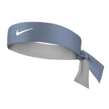 Imagem de Nike Gravata de cabeça premium Dri-Fit macia e absorvente de suor - unissex (ardósia shen/branco)