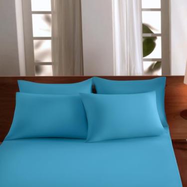 Imagem de Jogo Cama King Malha Lisa com Elastico Vivaldi - Fio 30 Penteado - 100% Algodao (Jogo 11)