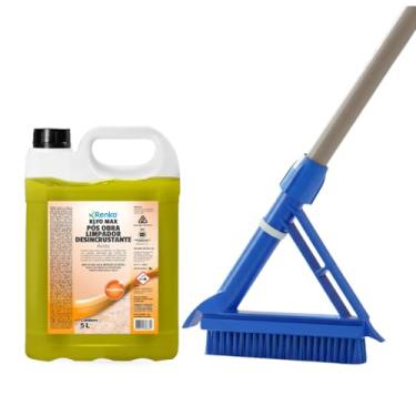 Imagem de Renko Kit Limpeza Pós Obra, Limpador Desincrustante Ácido 5L com Escova de Limpeza Profissional