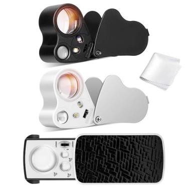 Imagem de Lupa VIVOSUN, pacote com 3 LED UV, 30X/60X/90X, dobrável