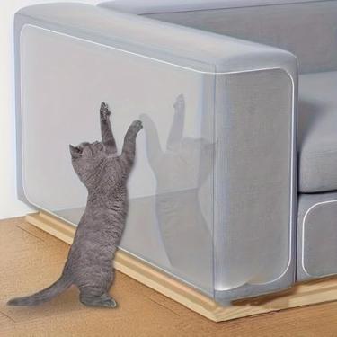 Imagem de Protetor de Sofa para Gatos ，Arranhador para Gatos Sofá ，embalagem Com 10 PeçAs de Capas Protetoras Transparentes e FlexíVeis Contra ArranhõEs de Gatos，Pode Proteger Artigos de Couro em Casa