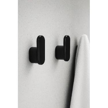 Imagem de Cabides Gancho de Parede Multiuso para Banheiro Cozinha e Quarto – Suporte para Toalhas Roupas e Bolsas (BRANCO Parafuso,4 UN)