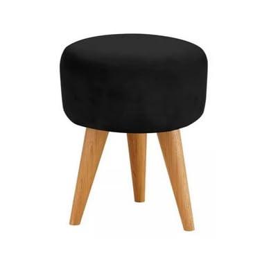 Imagem de Puff Redondo Pé Palito Banqueta 36x36cm Reforçada(PRETO)