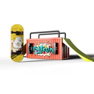 Imagem de MIRTHFEED 32mm Pro Fingerboard Complete Set | Bearing Wheels | 5 Ply Maple Deck | Anti Skid Grip Tape | Complimentary Tool | Concave Shape