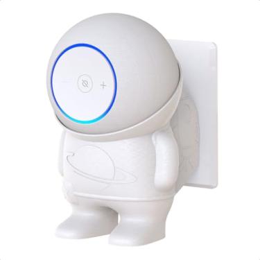 Imagem de Suporte De Tomada Mesa Astronauta Alexa Echo Dot Max (Branco)