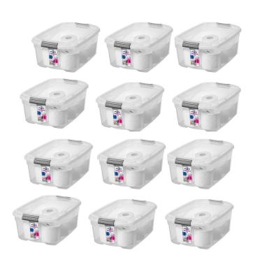 Imagem de Kit 12 Caixas Organizadora Multiuso 20 Litros Sanremo