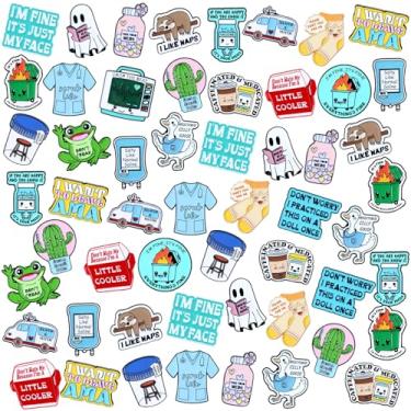 Imagem de Landical 60 peças de alfinetes para mochilas, lindos alfinetes de liga, presentes a granel, broche de lapela para chapéu, bolsa de roupas (enfermeira)