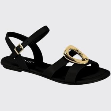 Imagem de Sandália Rasteira Feminina Slid Botton Ouro Beira Rio 8367.872.9569-Feminino