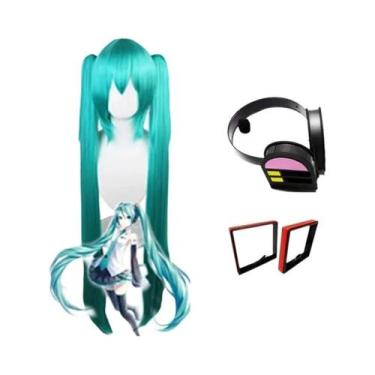 Imagem de Cosplay Miku: Conjunto Completo de Couro Prateado - Vestido de Marinhe