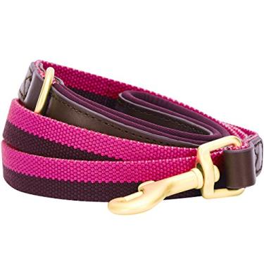 Imagem de Coleiras para cachorro Blueberry Pet 11 Padrões Vintage Poliéster e Couro GenuínoBlueberry Pet Dog Leash - 4' * 1"