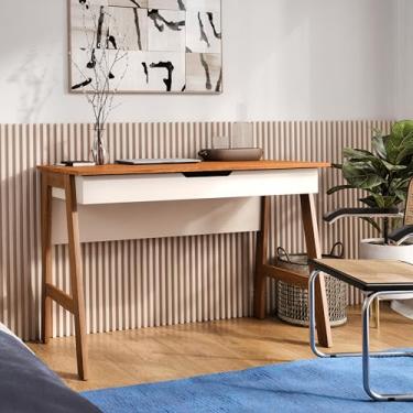 Imagem de Escrivaninha Parma - JM3 Moveis (Off White/Freijó)