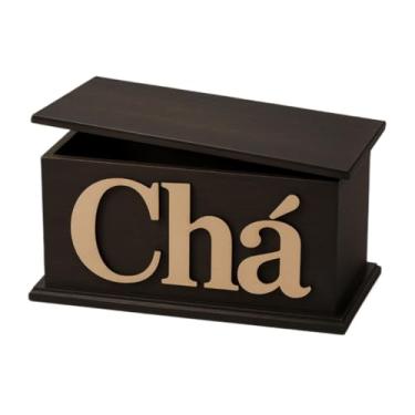 Imagem de Porta Chá em MDF Estilo Vintage – Caixa para Chá Sachê Decorativa para Cozinha