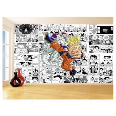 Imagem de Papel De Parede Dragon Ball Goku Página Manga 3,5M Dbz637 - Você Decor