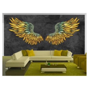 Imagem de Papel De Parede 3D Arte Asas Selfie Insta Cores 3,5M Tra409 - Você Dec