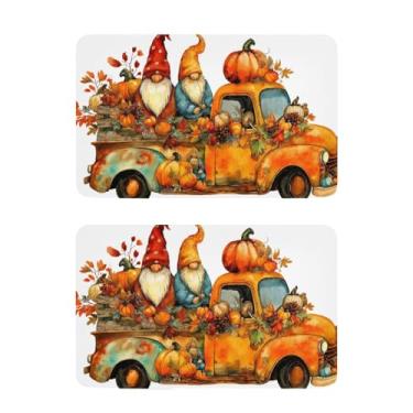 Imagem de Blueangle Conjunto de 2 ímãs de geladeira de gnomos de caminhão vintage - Ímãs decorativos engraçados de geladeira de cozinha - Seguro para lava-louças e decoração magnética durável (172)