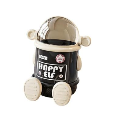 Imagem de IEUDNS Lixeira de mesa, cesto de lixo para papel, ideal para entrada de banheiro de hotel, Sentado