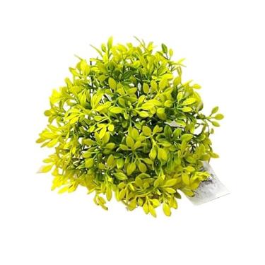 Imagem de kit 3 mini planta artificial meia (1unidade amarelo)