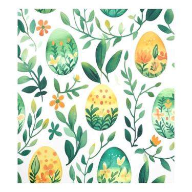 Imagem de Blueangle Capa magnética para lava-louças ovos coloridos de Páscoa, decoração da capa da máquina de lavar louça, adesivos de eletrodomésticos, adesivos de eletrodomésticos, 58 cm C x 66 cm adesivo