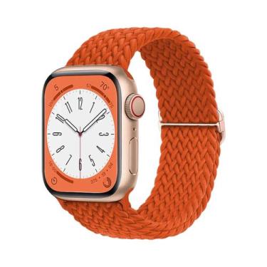 Imagem de Pulseira De Elástico Trançado Solo Loop Para Apple Watch De 45mm 44mm 
