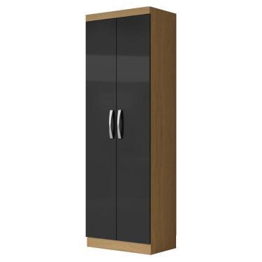 Imagem de Armario Multiuso 2 Portas 172x61 Cm New Atacama Grafite Armoveis Atacama Grafite