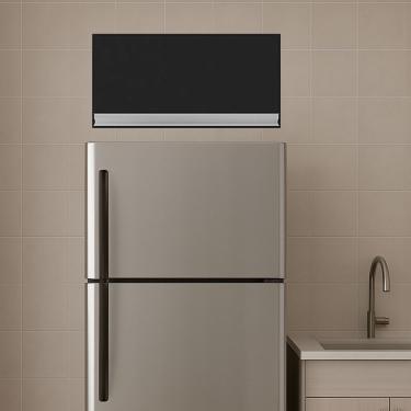 Imagem de Armário Cozinha Aéreo Geladeira 60cm Basculante Leticia Preto A01 - D'rossi