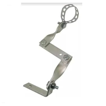 Imagem de Kit Carona Articulado para Antena Parabólica até 90cm Alumínio para Múltiplos Sinais de Satélite