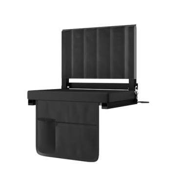 Imagem de CHIQUERID Assento de estádio portátil com suporte para as costas, cadeira dobrável com almofada, porta-copos, bolsos de armazenamento e alça de ombro – ideal para eventos esportivos, acampamento e