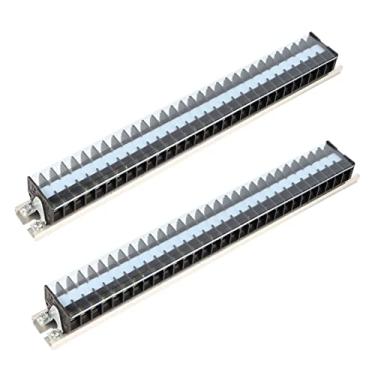Imagem de Yinhing 2 PCS 660 V 15A Bloco de Barreira de Fio Conector de Terminal de Fiação Tipo Trilho para de Distribuição Elétrica Tipo 2 Design Fácil Instalação Conexão Segura para Diversas Aplicações