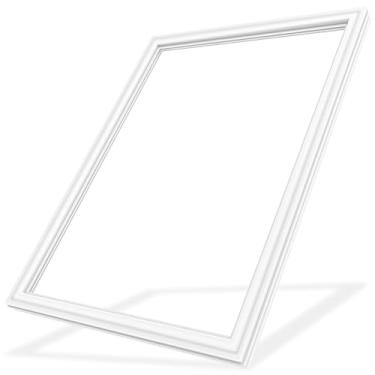 Imagem de W10443316 Gaxeta de porta de congelador de geladeira compatível com Whirlpool, Kenmore, Kitchen Aid, Maytag Freezer Door Seal WRF532SMHB00 WRF532SMHV00 Branco