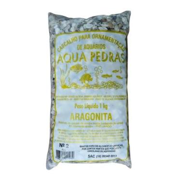 Imagem de Aqua Pedras Aragonita Concha 2 1Kg Substrato Aquário Lago