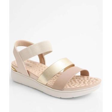 Imagem de Sandália Feminina Flatform Tiras Modare Bege-18155, Bege, 37