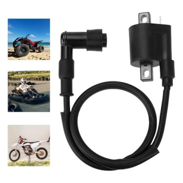 Imagem de AMZAUTO Bobina de ignição de motocicleta, bobina de ignição de bicicleta suja de motor 250cc, para motor vertical CG 125cc 150cc 200cc 250cc ATV Beach Dirt Bike Scooter Go Kart
