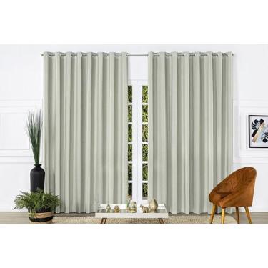 Imagem de Cortina Blackout em Tecido Linho 100% Vedação 6,00x2,70 Varão - CAZZA 