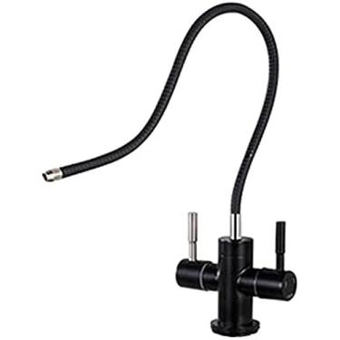 Imagem de Torneira de filtro de água potável torneira de pia de cozinha preta rotação 360 torneira purificador de pia de cozinha serve para todos os sistemas de filtro de água e sistemas de osmose reversa-A, B