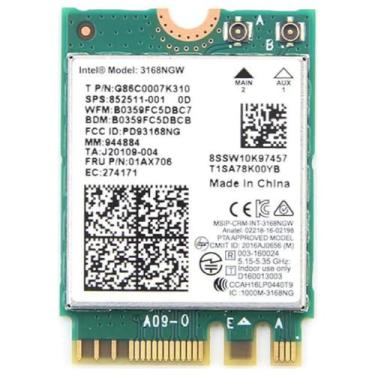 Imagem de Legacy M.2 Wi-Fi Adapter for Intel 3168 Wireless-AC | 433Mbps WiFi with Bluetooth 4.2 | 2.4GHz & 5GHz Network Card | Works with Intel, AMD, Linux & Windows | 3168NGW Wireless Adapter