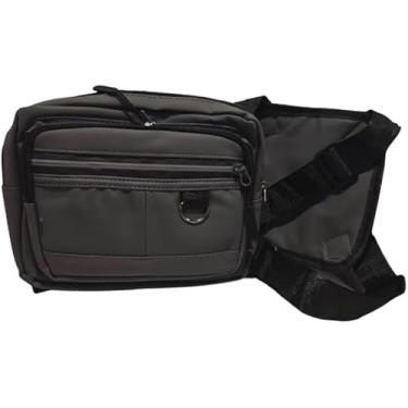 Imagem de Bolsa Peitoral Tática Modelo Frontal – 4 Compartimentos, Design Compacto e Impermeável para Trilhas, Bike e Dia a Dia| Cinza