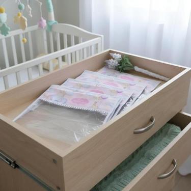 Imagem de Kit 5 Peças Saquinho Organizador Maternidade De Bebe Menina - Miguel B
