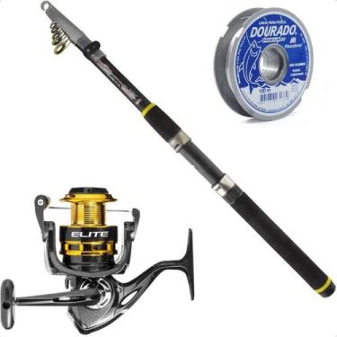 Imagem de Kit Vara Telescópica 3m + Molinete Elite 4000 Marine Sports - Summer