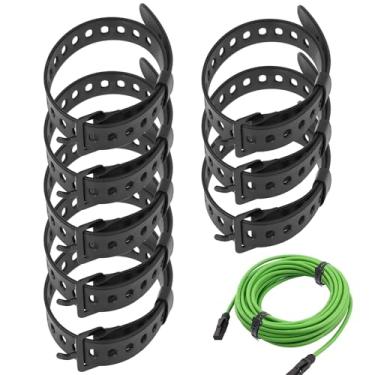 Imagem de 8 peças de tiras industriais reutilizáveis correia de tensão de borracha TPU 50 cm alças utilitárias ajustáveis com fivela para aperto de engrenagem do motor, soldadores, esquis, mangueiras de jardim