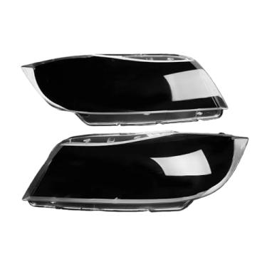 Imagem de Par de capas transparentes para lentes de farol de xenônio, compatível com BMW Série 3 E90 E91 Sedan (2005-2012).(Pair)