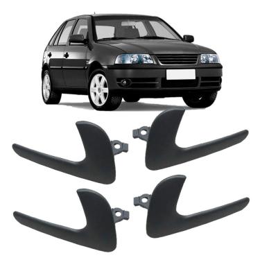 Imagem de Kit 4 Maçaneta Interna Gatilho Alavanca Gol 1999 2000 2001
