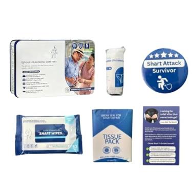 Imagem de Kit engraçado de sobrevivência Shárt, kit de sobrevivência de brincadeira de cocô com ideia hilária de pegadinha, Defesa de desastres Doo Doo, item de humor e novidade, para homens, família