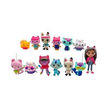 Imagem de 13 Peças De Figuras De PVC Da Casa Da Gabby, Gato Carinhoso Sorridente