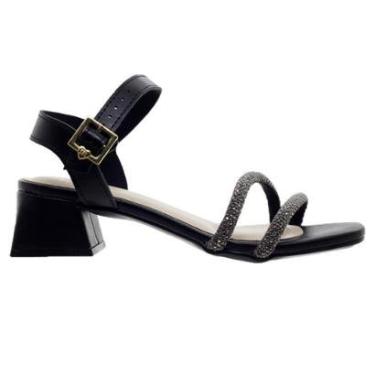 Imagem de Sandália Salto Baixo Infantil Menina Molekinha 2347.107 Preta-Feminino