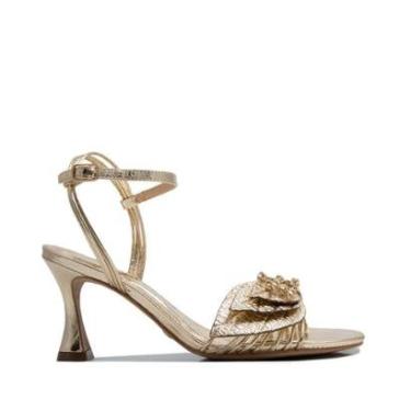 Imagem de Sandalia Cecconello Couro Dourado-Feminino