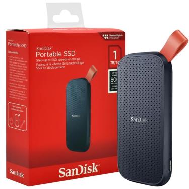 Imagem de SSD Portátil SanDisk 1TB USB 3.2 Gen2 Leitura 800MB/s Tipo-C Externo - SDSSDE30-1T00-G26