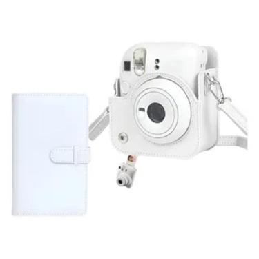 Imagem de Case P/ Câmera Mini Instax 12 + Álbum P 108 Fotos Mini, Branco