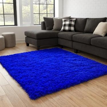 Imagem de Tapete Felpudo Sala ou Quarto 2,00 x 1,50 (AZul)