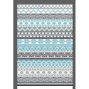 Imagem de Strickland Home Tapete externo 2,7 x 3,6 m, tapete de palha de plástico reversível para pátio, impermeável grande tapete externo para trailer, pátio, acampamento, quintal, deck, praia, azul e cinza