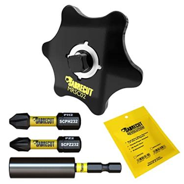 Imagem de Mini micro catraca SabreCut MRSC02K1 DualDrive Square Drive de 4 peças, chave de fenda profissional de 36 dentes, chave de fenda PH2 PZ2 de 1/4" e um suporte magnético de 2 23/64" de impacto